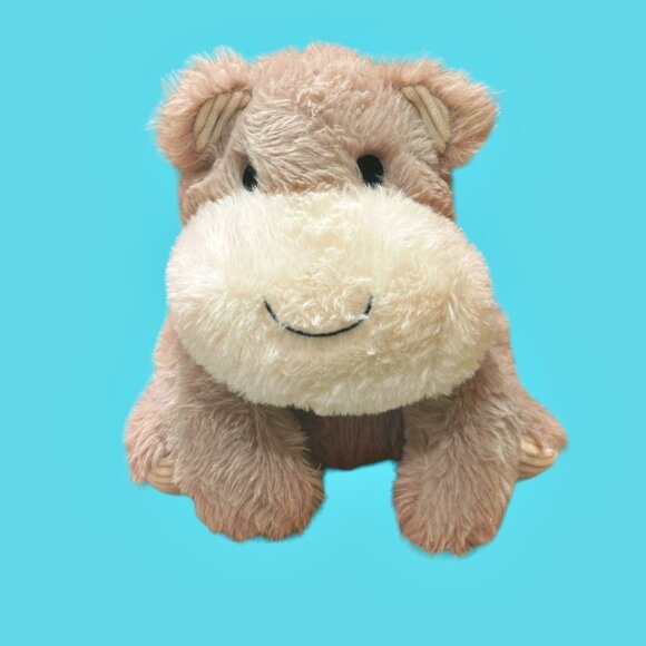 Spark Create Imagine Gray Donkey Plush Stuffed Animal Rattle Crinkle Ears 9 Inch - Picture 1 of 8